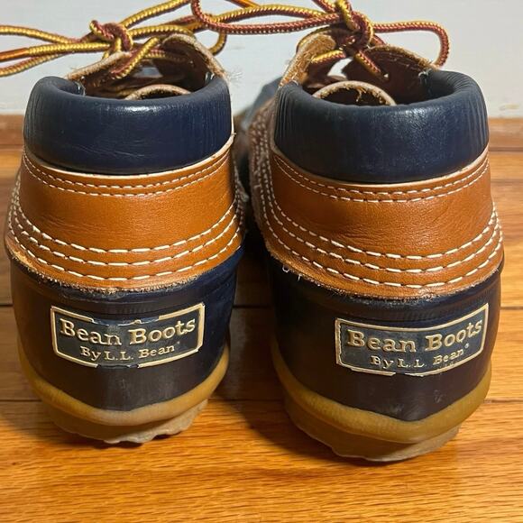 Vintage LL Bean Women's BEAN BOOTS Size 7 LM Leather Gumshoes Duck Waterproof - Picture 4 of 7